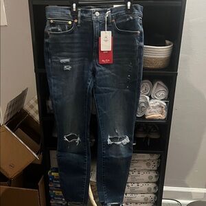 Lucky Brand Ava Mid Rise Skinny Jeans - Denim Blue